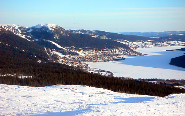 Åresjön (Lake Åre) seen from nearby ski resort Duved.